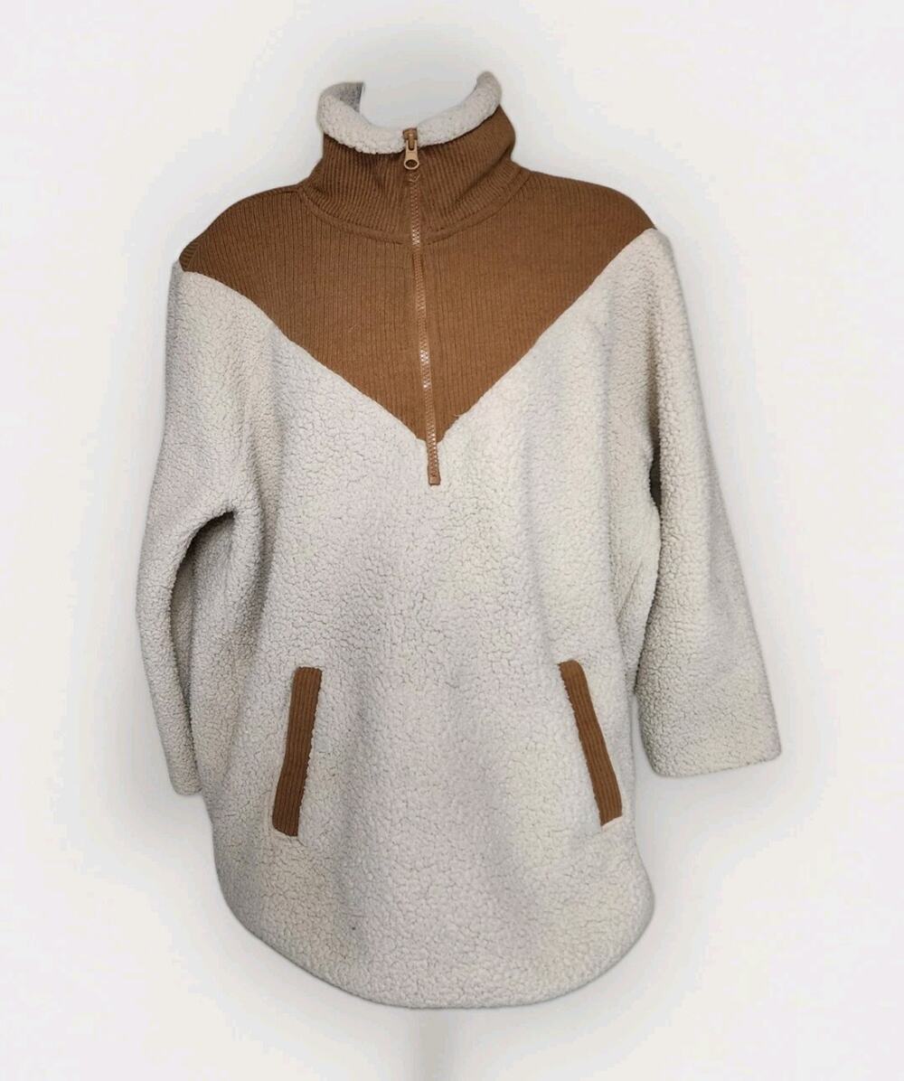 Time and True Sherpa Jacket Womens Large